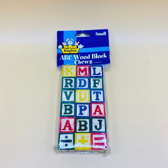 Small Animal Kingdom ABC Pet Wood Chew Blocks - Picture 2 of 5